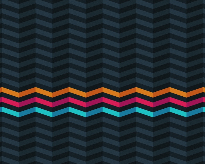 Abstract chevron pattern with colorful stripes