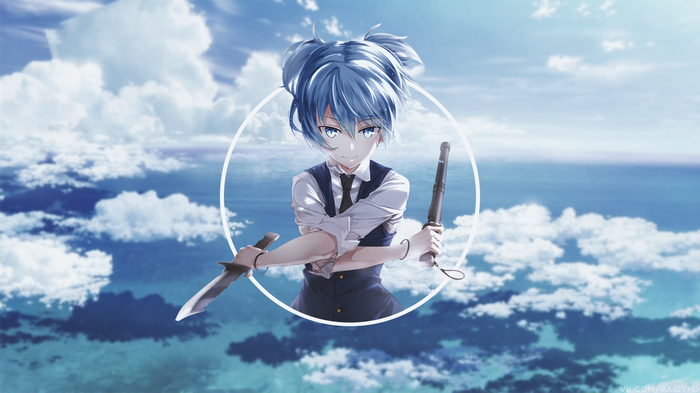 anime, Shiota Nagisa, picture-in-picture, Assassination Classroom