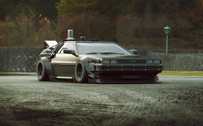 Khyzyl Saleem's modified DMC DeLorean artwork