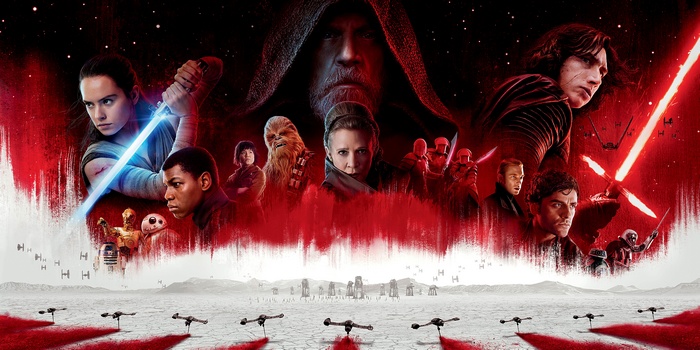 Star Wars: The Last Jedi Poster with Luke Skywalker