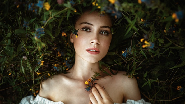 Portrait of Ksenia Kokoreva by Georgy Chernyadyev