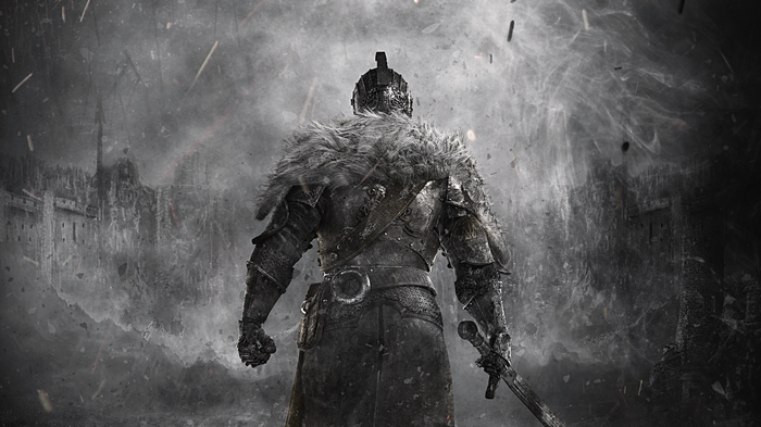 Warrior from Dark Souls II holding a sword