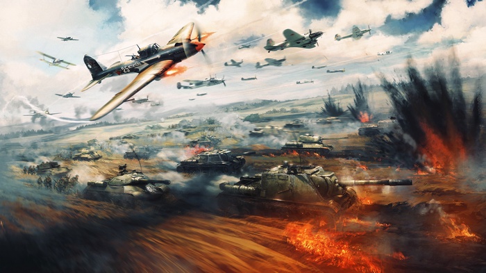 war, fantasy art, fan art, World War II, artwork