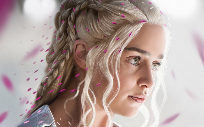 digital art, Daenerys Targaryen, Emilia Clarke, Game of Thrones