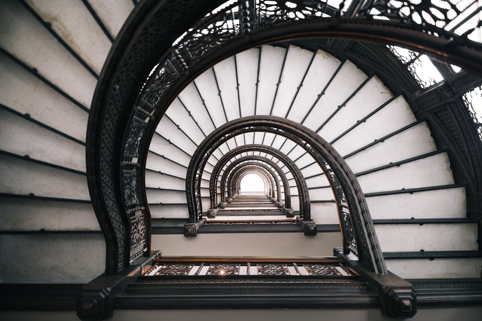 Spiral Staircase in Chicago Architecture