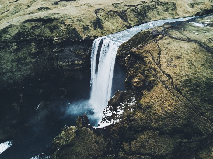 Skogafoss Waterfall in Iceland by Daniel Casson