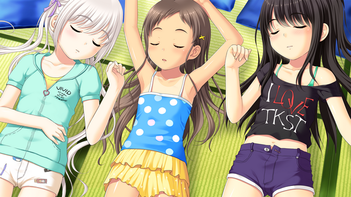 Chie Sayama, Komako Semenovich, loli, sleeping, Shoujo Ramune