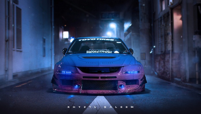 Modified Mitsubishi Lancer Evolution VII by Khyzyl Saleem