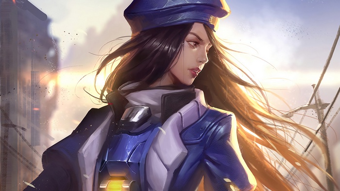 Ana from Overwatch in digital art