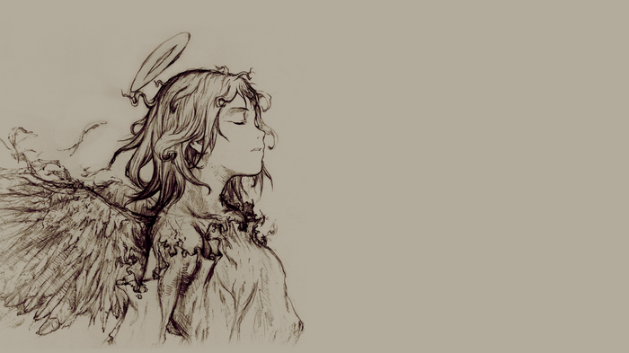 Angel from Haibane Renmei sketch