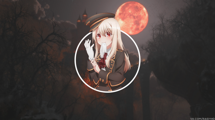 Illyasviel von Einzbern in a military uniform