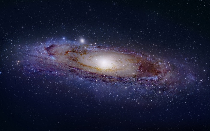 Andromeda Galaxy in Space