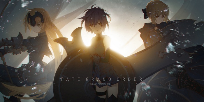 Fate/Grand Order: Jeanne d'Arc, Mash Kyrielight, and Saber