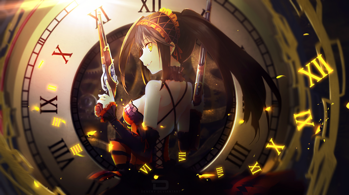 Tokisaki Kurumi, Date A Live, clocks