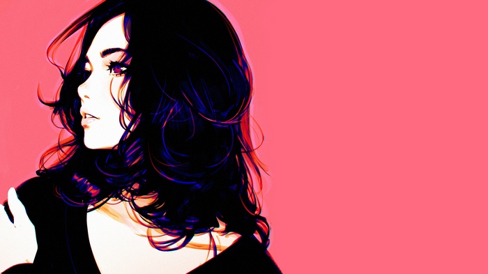 Portrait of a woman by Ilya Kuvshinov