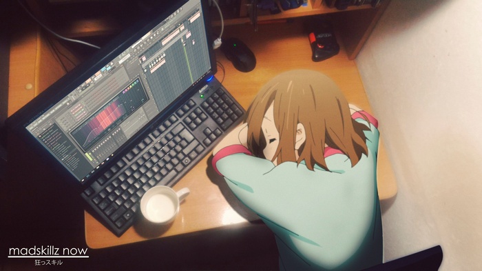 watermarked, Hirasawa Yui, sleeping, K-ON!, anime girls