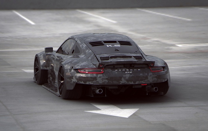 Porsche 911, render, vehicle, artwork, 3D, Khyzyl Saleem, car, Porsche, widebody