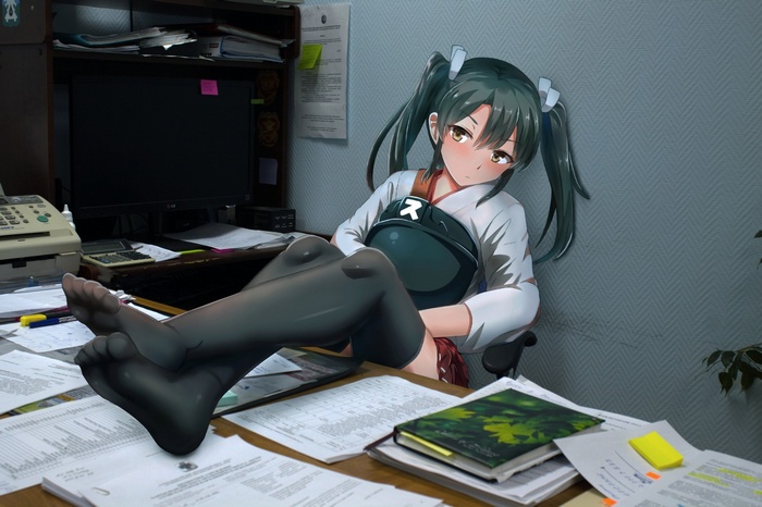 Zuikaku from Kantai Collection in an office