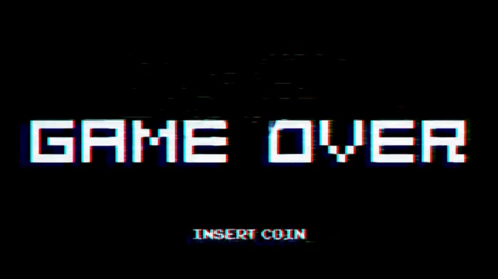 Game Over screen with Insert Coin text
