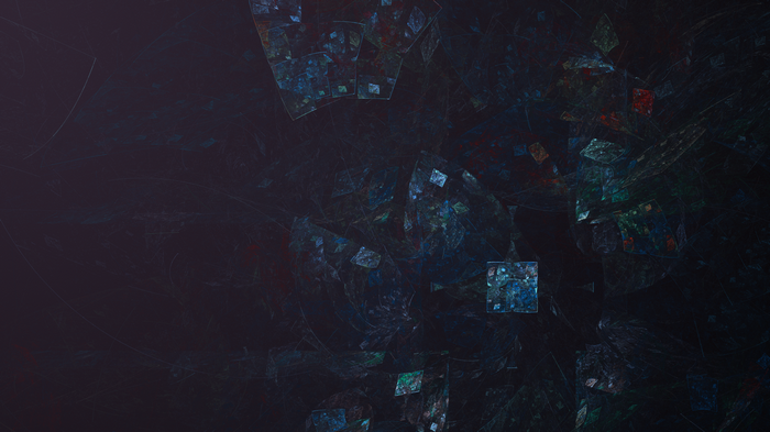 Abstract 3D fractal with geometric shapes