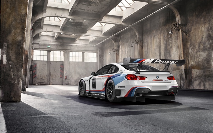 BMW M Power Race Car in Warehouse