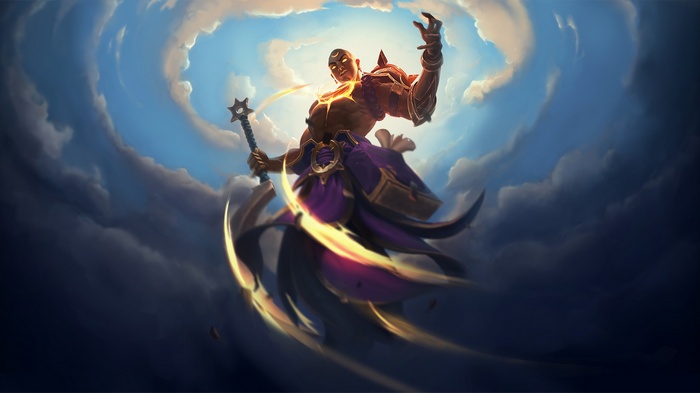 Sirius from Battlerite in the clouds