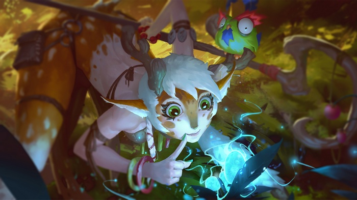 Blossom from Battlerite with a creature