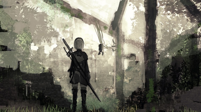 2B from Nier: Automata in ruins