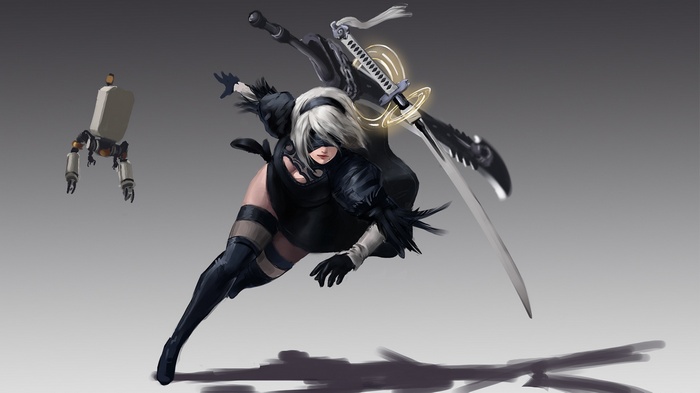 2B from Nier: Automata with Pod