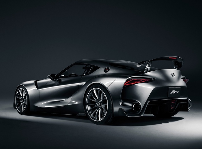 Silver Toyota FT-1 Concept car