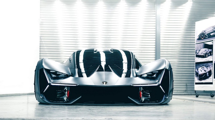 Lamborghini Terzo Millennio concept car front view