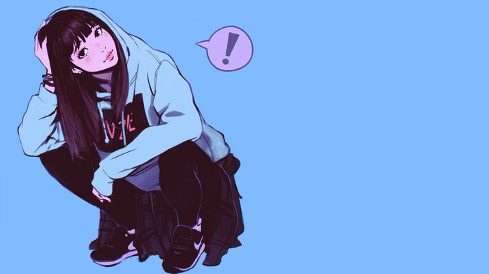 Ilya Kuvshinov, digital art, Nike, women, artwork, original characters