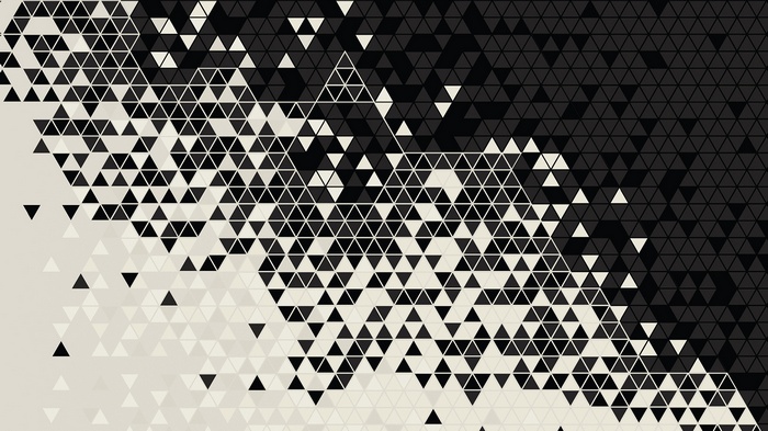 Abstract geometric pattern of triangles