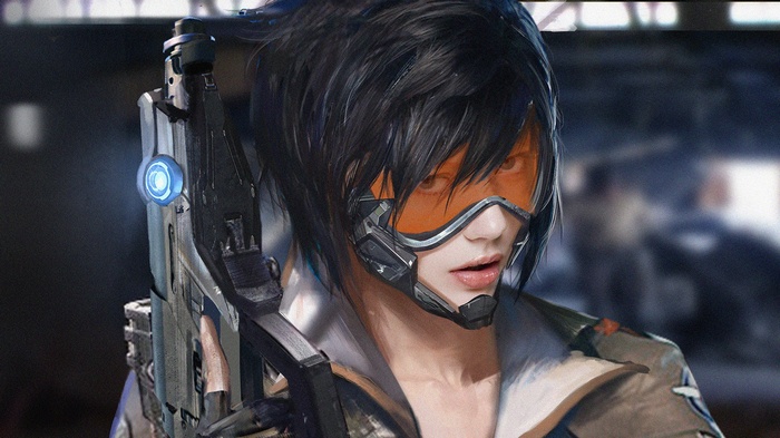 Tracer from Overwatch artwork
