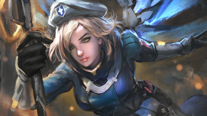 Mercy from Overwatch digital art