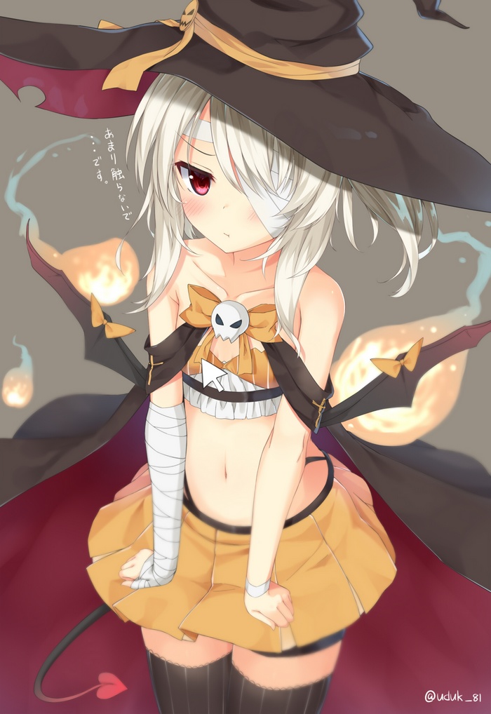 Ayanami from Azur Lane as a witch for Halloween