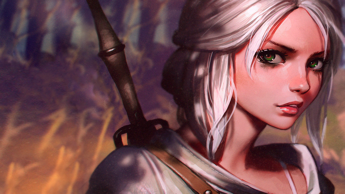 Ciri from The Witcher 3: Wild Hunt by Ilya Kuvshinov