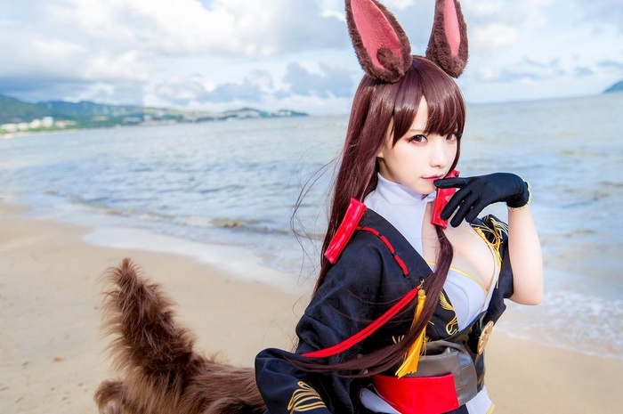 cosplay, asian cosplayer, Akagi, Azur Lane, sherryken777, women, Kantai Collection