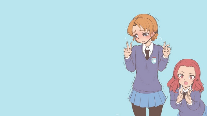 Orange Pekoe and Rosehip from Girls und Panzer