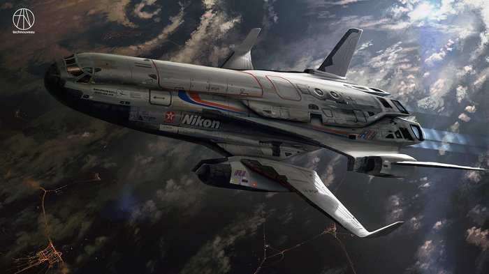 futuristic, spaceship, space, science fiction