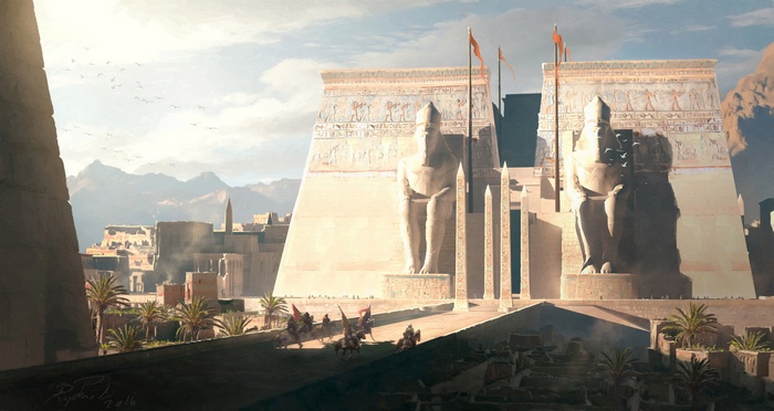 Assassin's Creed: Origins digital art of ancient Egypt