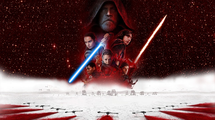 Star Wars: The Last Jedi Poster with Characters