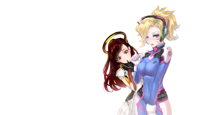 D.Va and Mercy from Overwatch