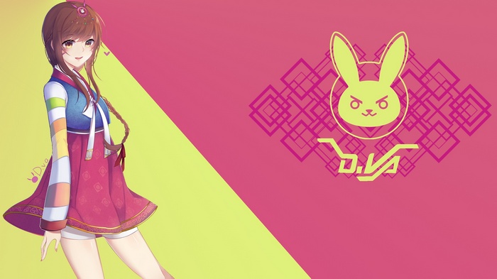 D.Va from Overwatch in Hanbok