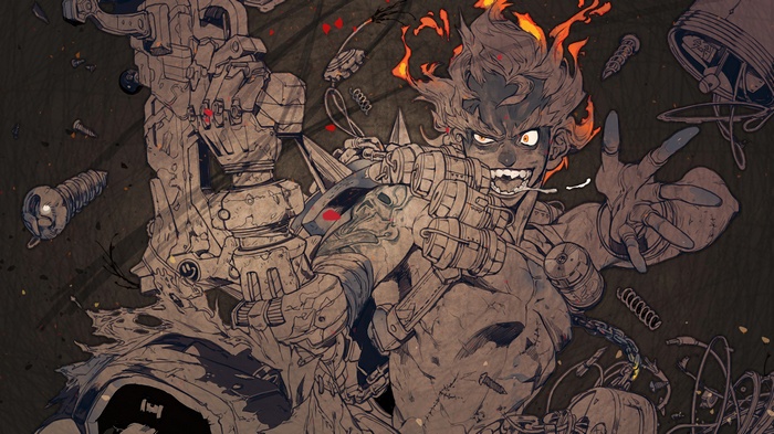 Junkrat from Overwatch artwork