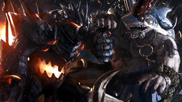 Roadhog and Reinhardt from Overwatch