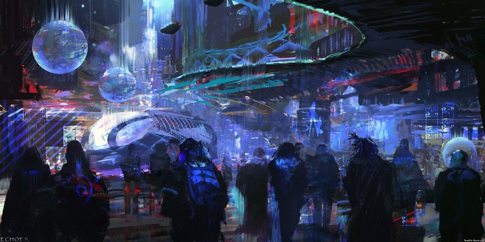 science fiction, cyber, fantasy art, cyberpunk, digital art