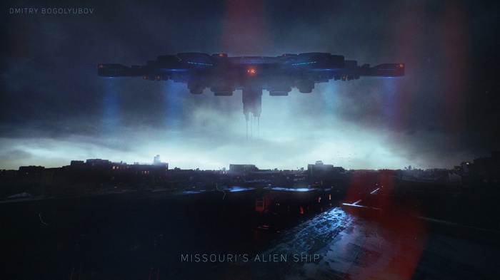 Missouri's Alien Ship by Dmitry Bogolyubov