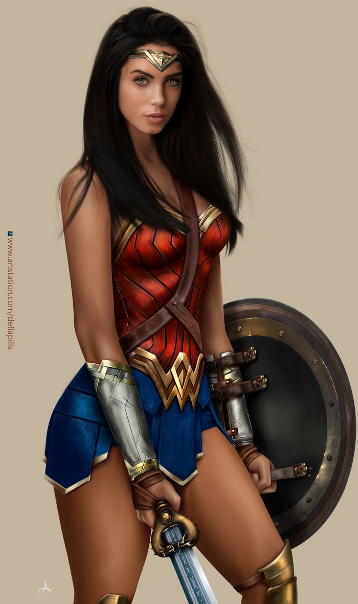 Wonder Woman illustration by Marlen Valderrama Alvaréz