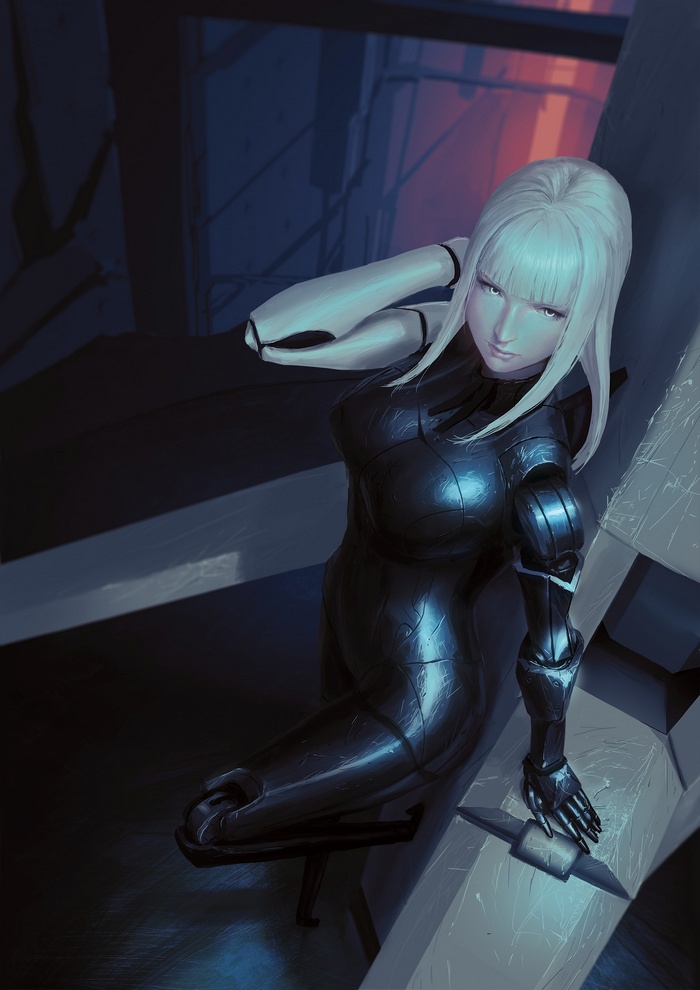 robot, Blame!, warrior, fantasy art, Cibo